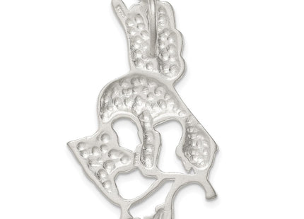 Sterling silver hummingbird charm, further view