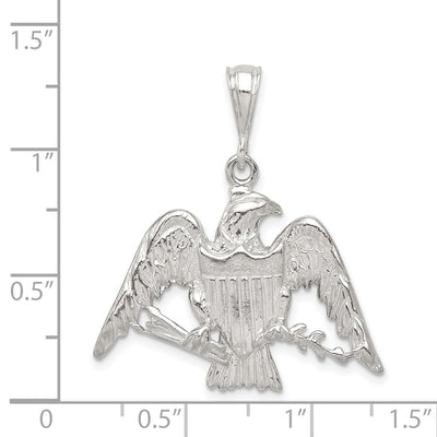 Sterling Silver Eagle Charm, 23 x 29mm