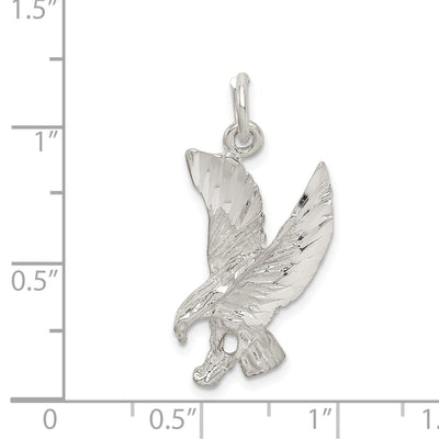 Sterling Silver Eagle Charm, 27 x 17mm