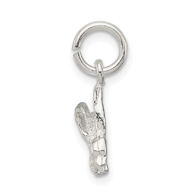 Sterling Silver Hummingbird Charm, 12 x 8mm