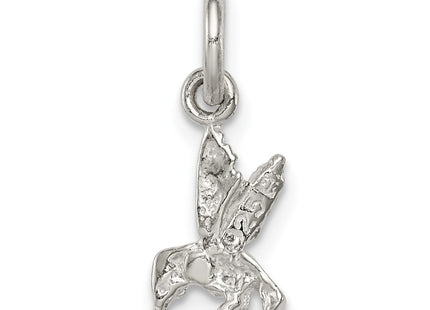Sterling silver hummingbird charm, another view