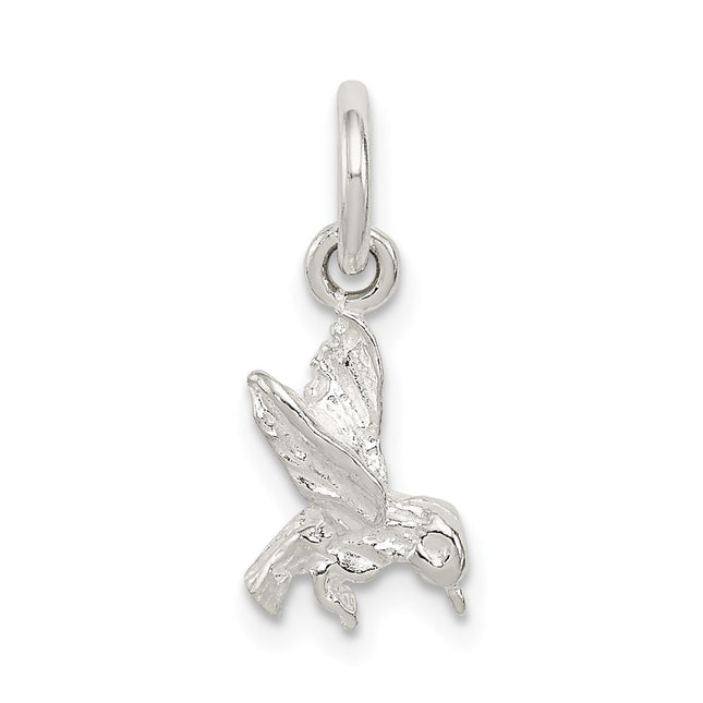 Sterling silver hummingbird charm