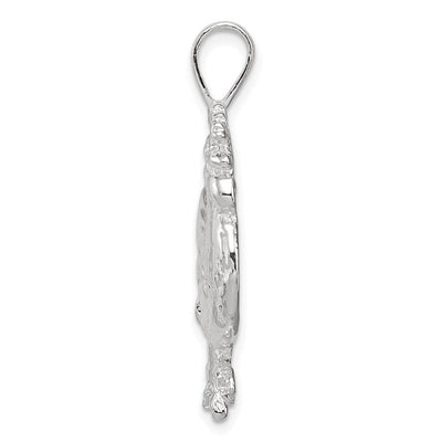 Sterling Silver Rooster Charm, 37 x 23mm