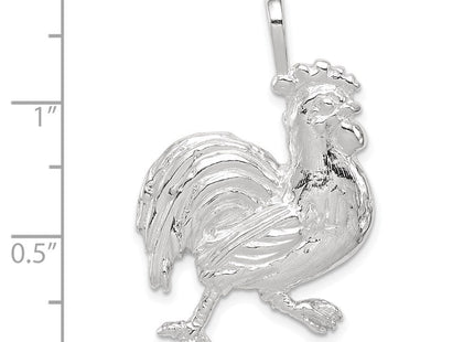 Sterling Silver Rooster Charm (Style QC2645)