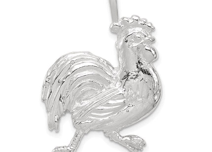 Sterling Silver Rooster Charm (Style QC2645)