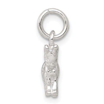 Sterling Silver Horse Charm, 13 x 14mm