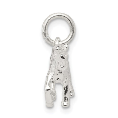 Sterling Silver Horse Charm, 19 x 16mm