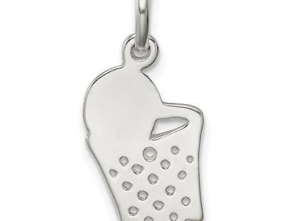 Sterling Silver Basketball in Hoop Charm