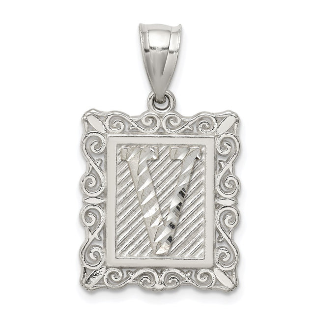 Sterling Silver Pendants Style QC2770V - Classique Jewelry Inc.