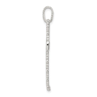 Sterling Silver Latin Cross Charm, 40 x 21mm