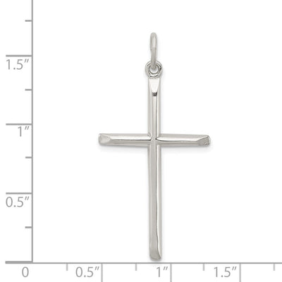 Sterling Silver Cross Pendant, 40 x 22mm (2819)