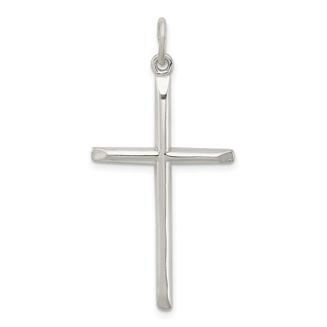 Sterling Silver Cross Pendant, 40 x 22mm (2819)