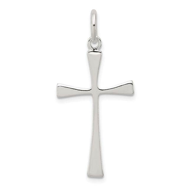 Sterling Silver Cross Charm, 31 x 17mm