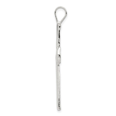 Sterling Silver Cross Pendant, 45 x 25mm