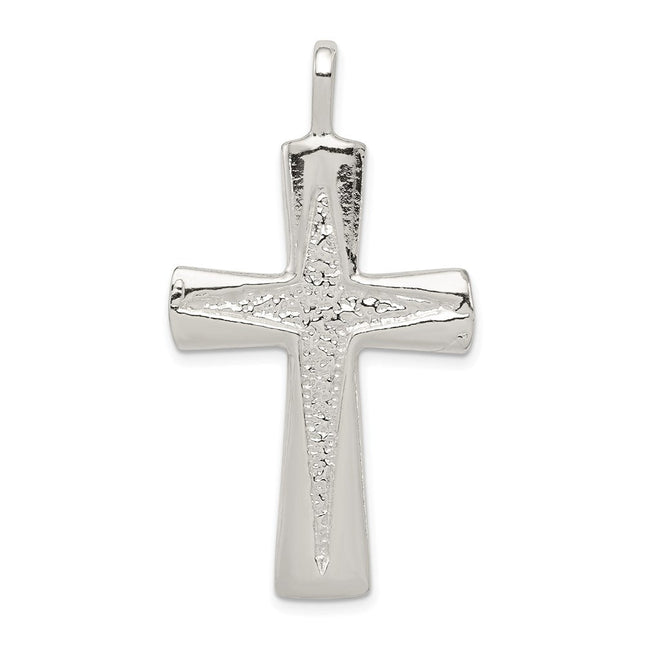 Sterling Silver Cross Pendant, 45 x 25mm