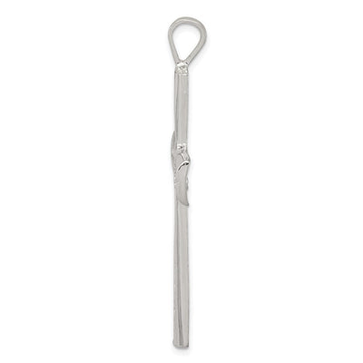 Sterling Silver Cross Pendant, 55 x 30mm
