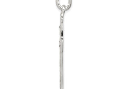 Sterling silver cross pendant, alternate view