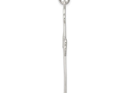 Sterling Silver Budded Cross Pendant (Style QC2880)