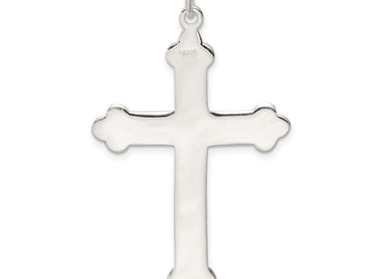 Sterling Silver Budded Cross Pendant (Style QC2880)