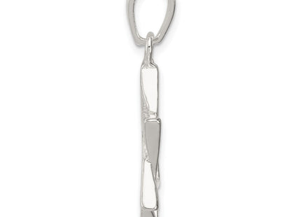Sterling silver star charm, alternate view