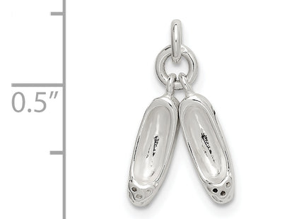 Sterling Silver Ballet Slippers Charm