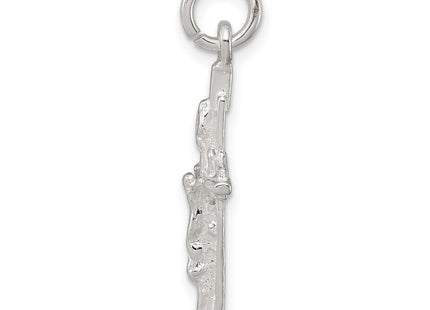 Sterling Silver INRI Crucifix Pendant (Style QC2903)