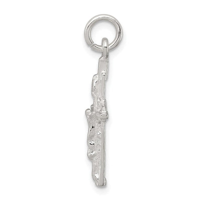Sterling Silver Inri Crucifix Pendant, 28 x 13mm