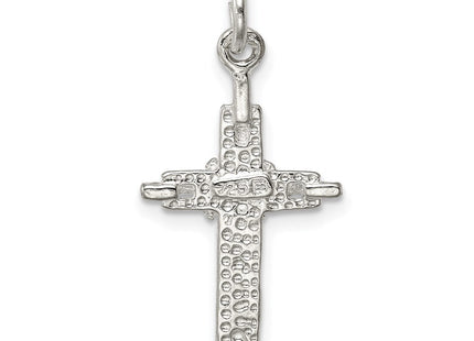 Sterling Silver INRI Crucifix Pendant (Style QC2903)