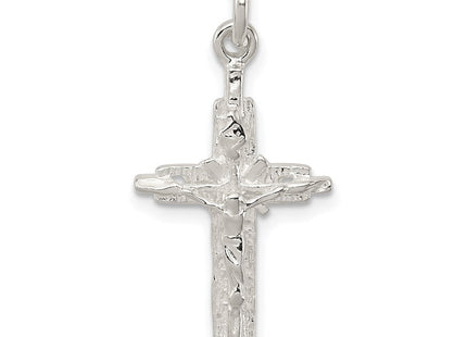 Sterling Silver INRI Crucifix Pendant (Style QC2903)