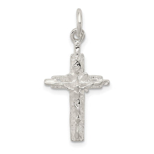 Sterling Silver INRI Crucifix Pendant (Style QC2903)