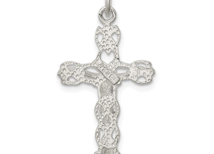 Sterling silver crucifix charm, further view