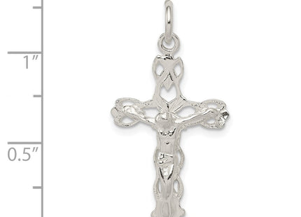 Sterling silver crucifix charm, another view