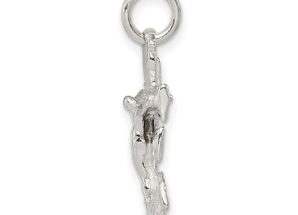 Sterling Silver Cara Vaca Crucifix Pendant (Style QC2910)