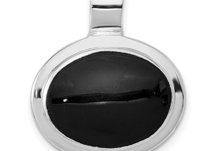 Sterling silver onyx pendant