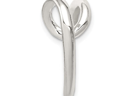 Sterling silver heart pendants & charm, alternate view