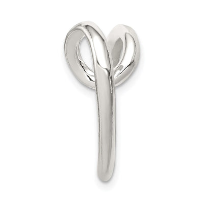 Sterling Silver Heart Slide, 21 x 20mm