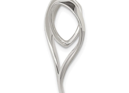 Sterling Silver Heart Slide (Style QC3063)