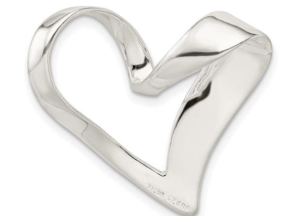 Sterling Silver Heart Slide (Style QC3063)