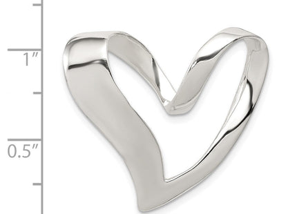 Sterling Silver Heart Slide (Style QC3063)