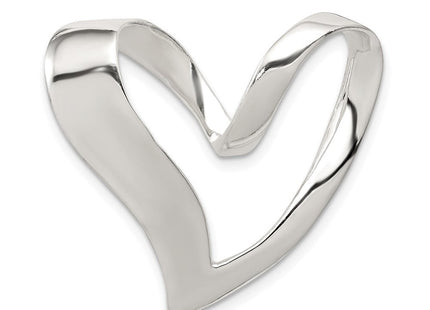Sterling Silver Heart Slide (Style QC3063)