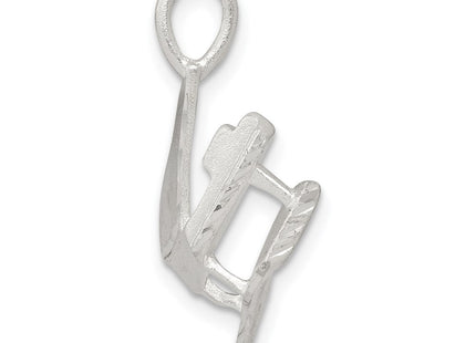 Sterling silver charm, alternate view