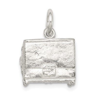 Sterling Silver Piano Charm, 15 x 13mm