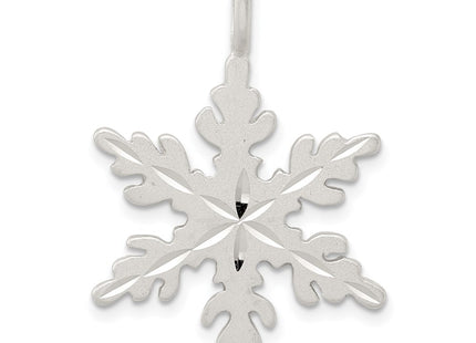 Sterling silver snowflake charm