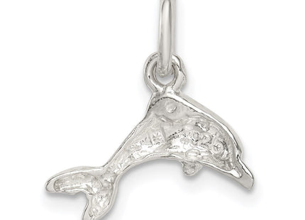 Sterling Silver Dolphin Charm (Style QC3191)