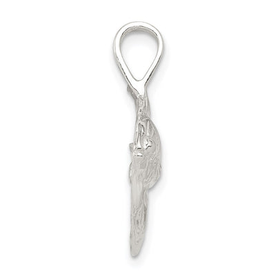 Sterling Silver Fish Charm, 24 x 16mm
