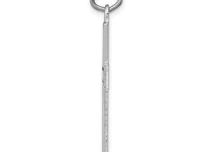 Sterling silver cross charm, alternate view
