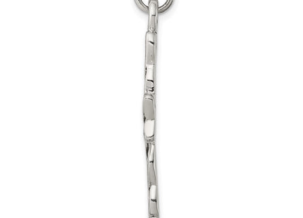 Sterling silver cross pendant, alternate view
