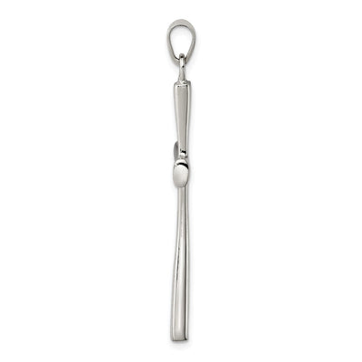 Sterling Silver Cross Pendant, 44 x 29mm