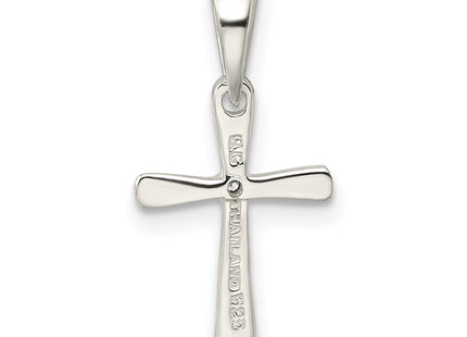 Sterling Silver CZ Cross Pendant