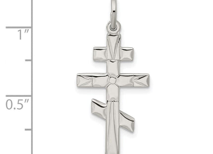 Sterling Silver Eastern Orthodox Cross Charm (Style QC3375)